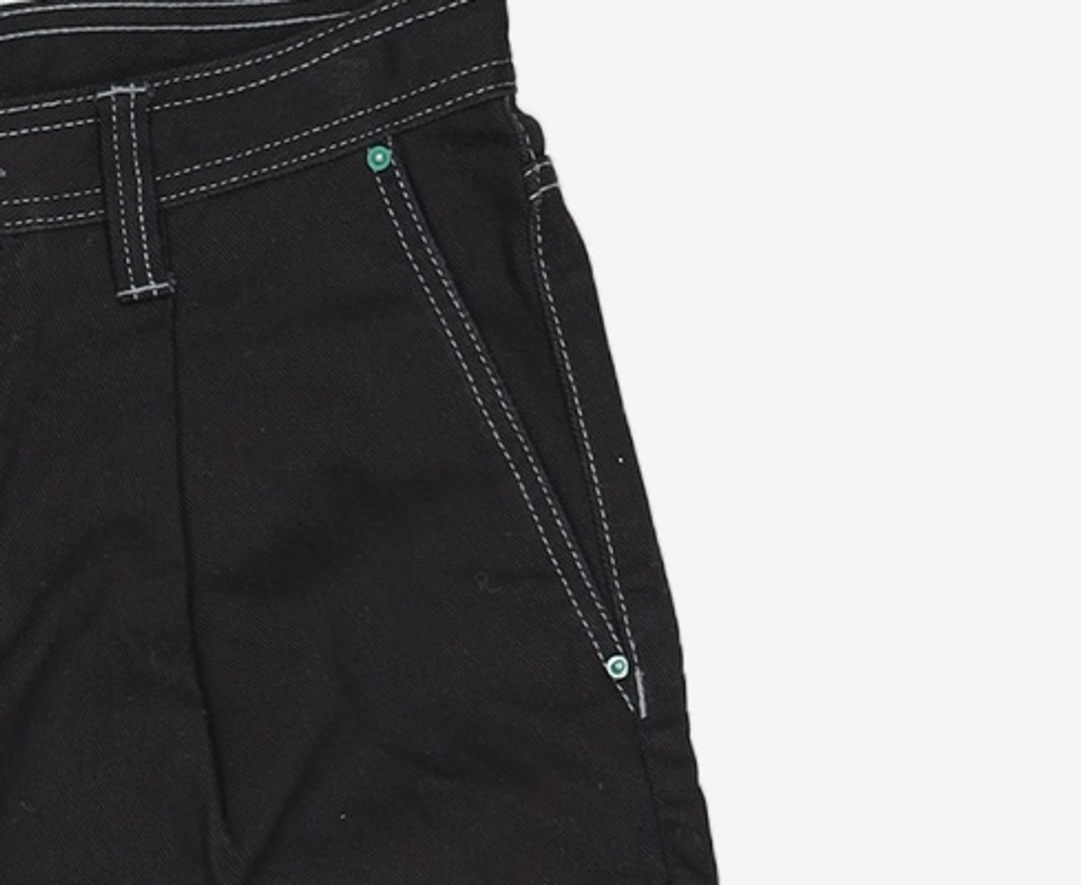 메종미네드(MAISON MINED) FORE POCKET CARPENTER WIDE PANTS BLACK 48
