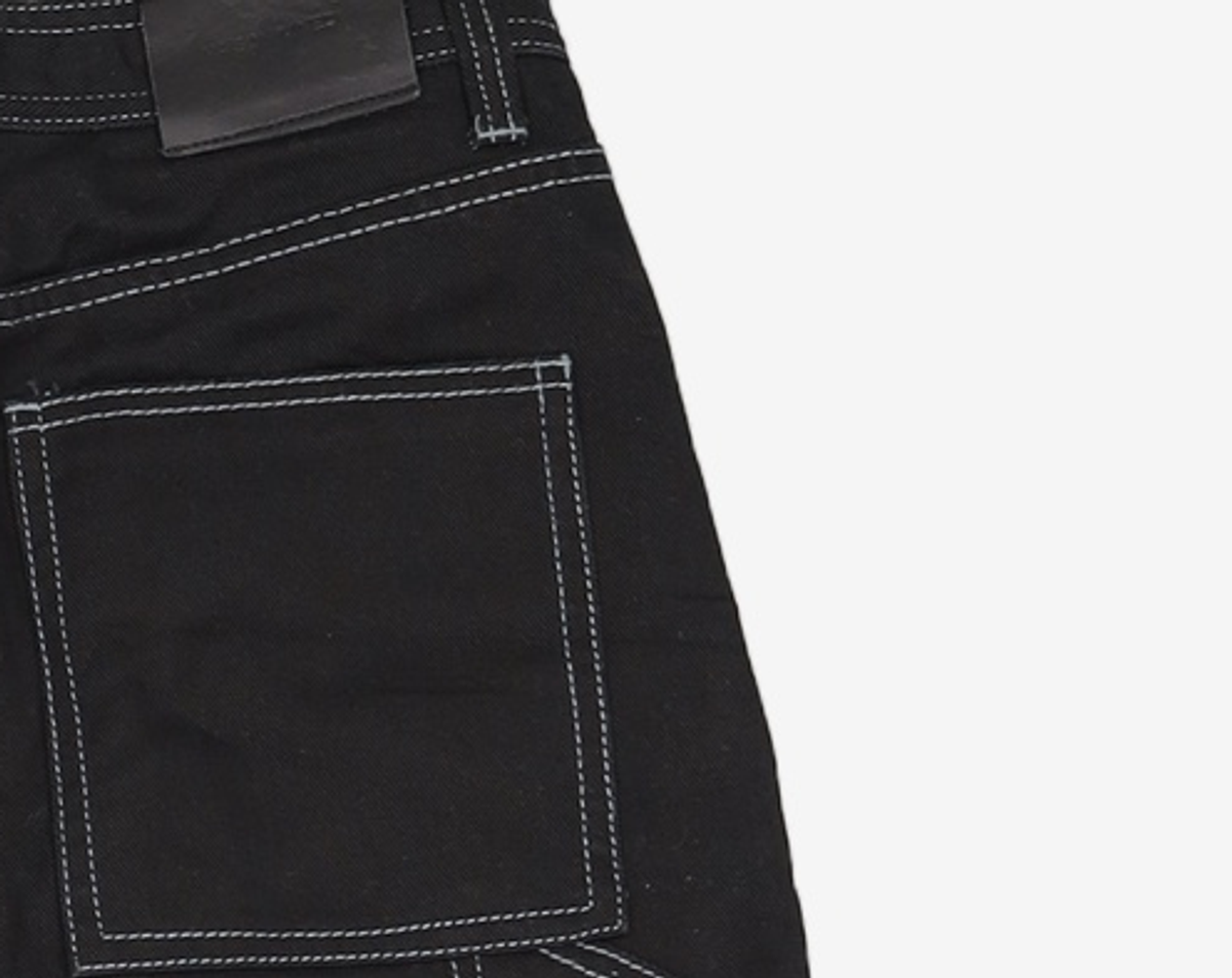 메종미네드(MAISON MINED) FORE POCKET CARPENTER WIDE PANTS BLACK 48