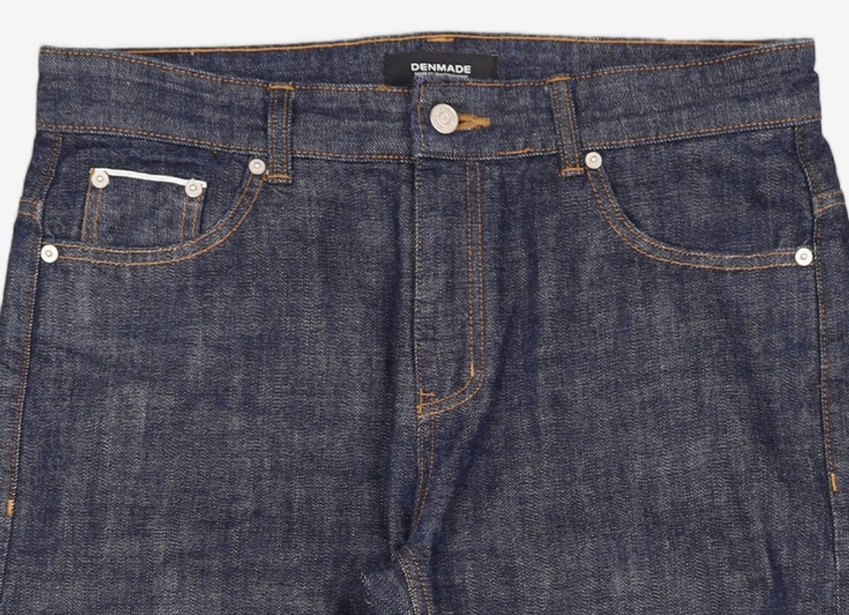 덴메이드(DENMADE) DEN0841 mid-indigo selvedge[straight long fit] L