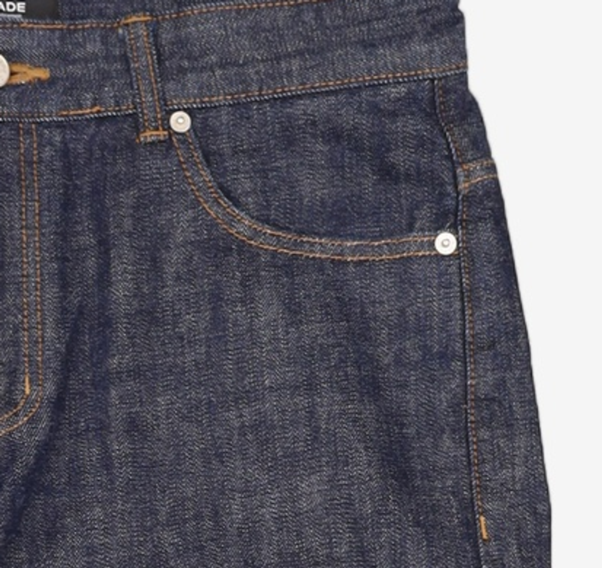 덴메이드(DENMADE) DEN0841 mid-indigo selvedge[straight long fit] L