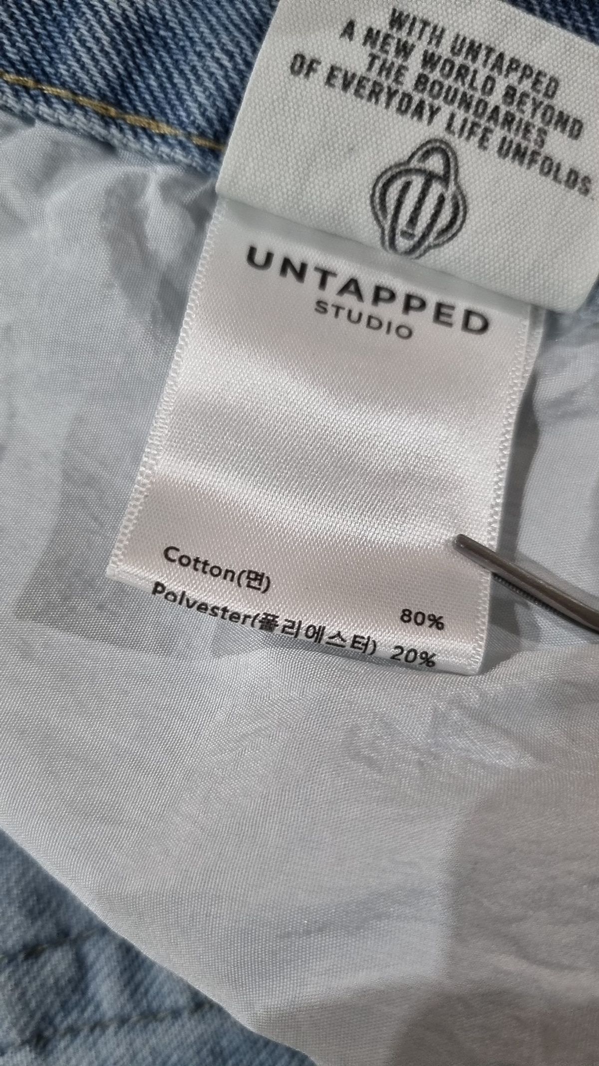 언탭트 스튜디오(UNTAPPED STUDIO) 청/데님 팬츠 L