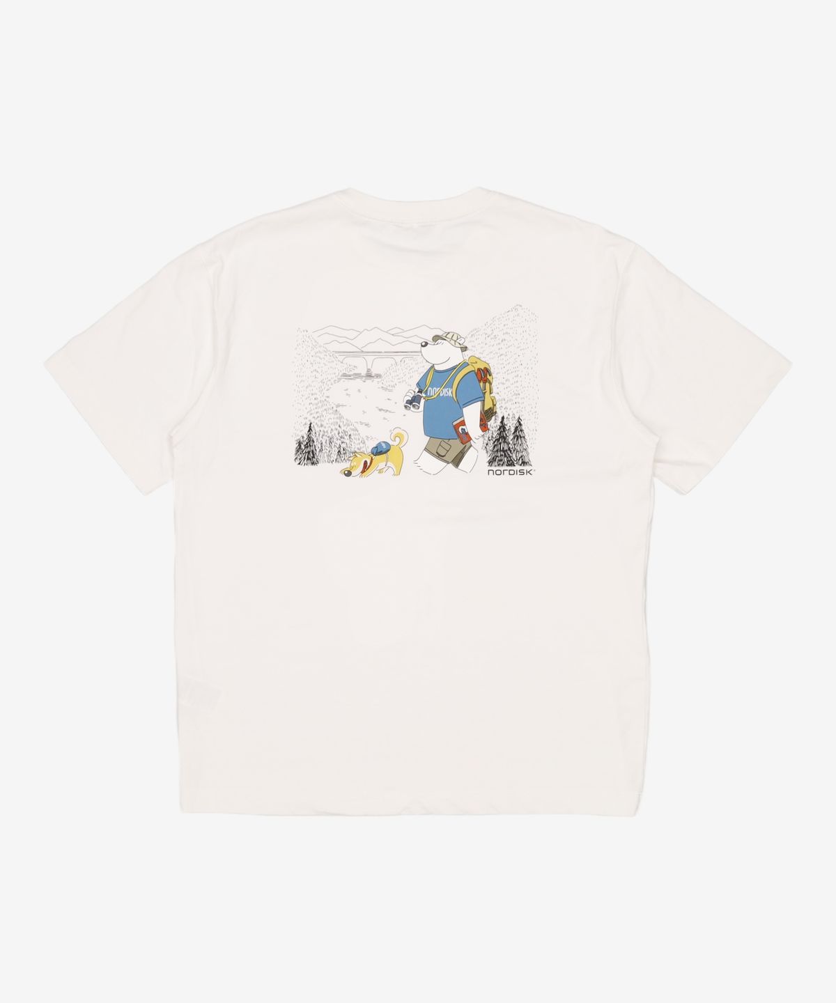 노르디스크(NORDISK) 하이킹 카툰폴라베어 반팔 티셔츠 - U_Off White XL