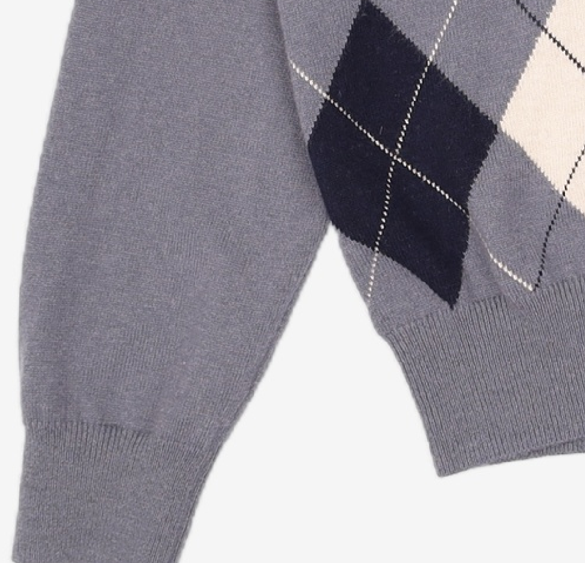 그로브(GROVE) MOMO ARGYLE KNIT (BLUE) FREE