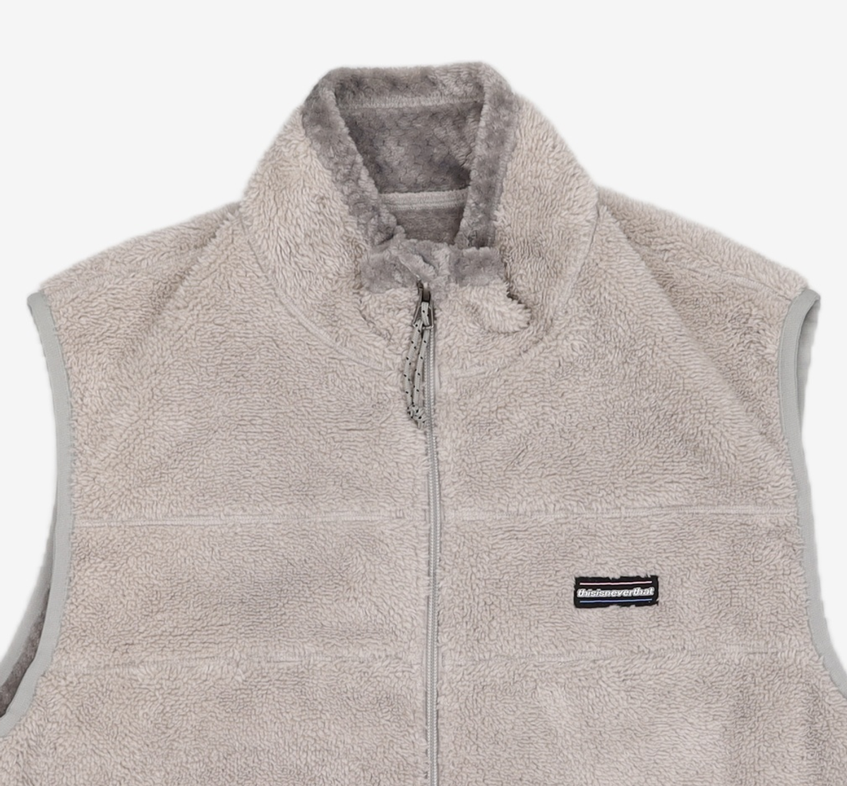 디스이즈네버댓(THISISNEVERTHAT) High Loft Fleece Vest Warm Grey M