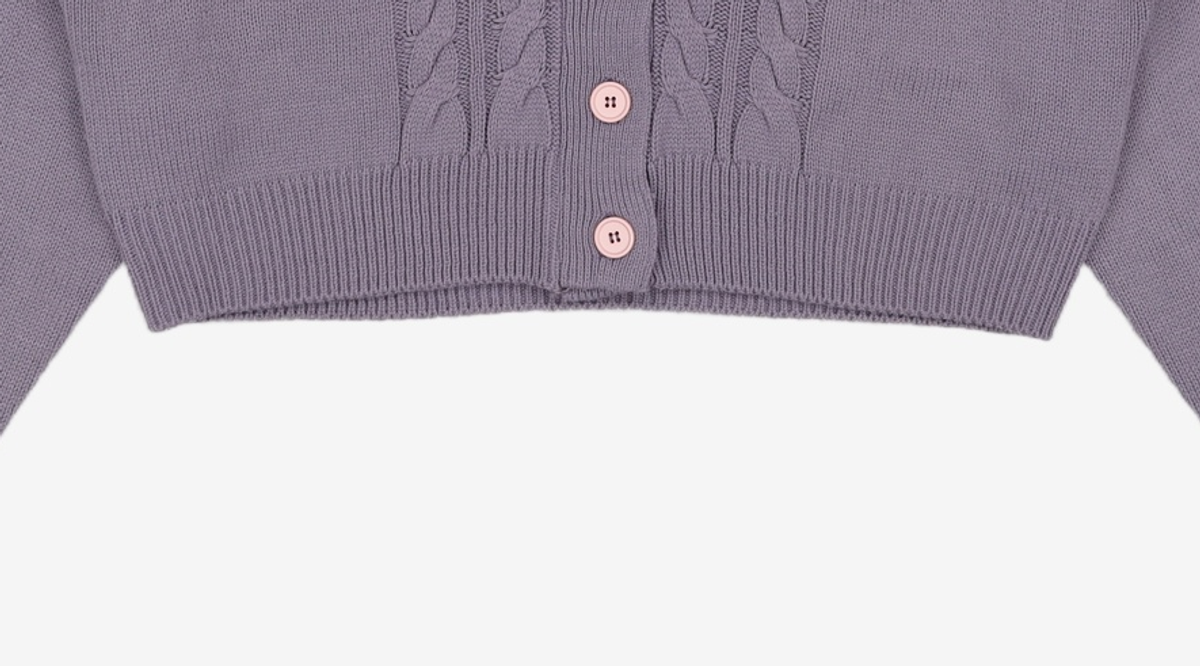 오디너리 홀리데이(ORDINARY HOLIDAY) 케이블 크롭 가디건 CABLE CROP CARDIGAN FREE