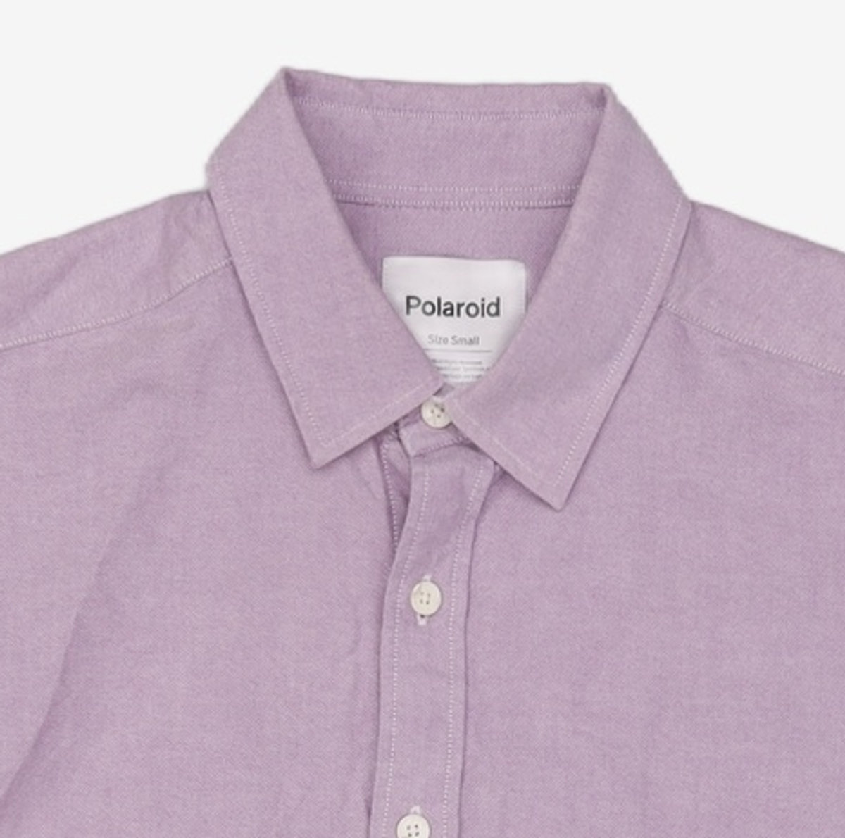 폴라로이드(POLAROID) 세미오버핏 옥스포드 셔츠 PURPLE S