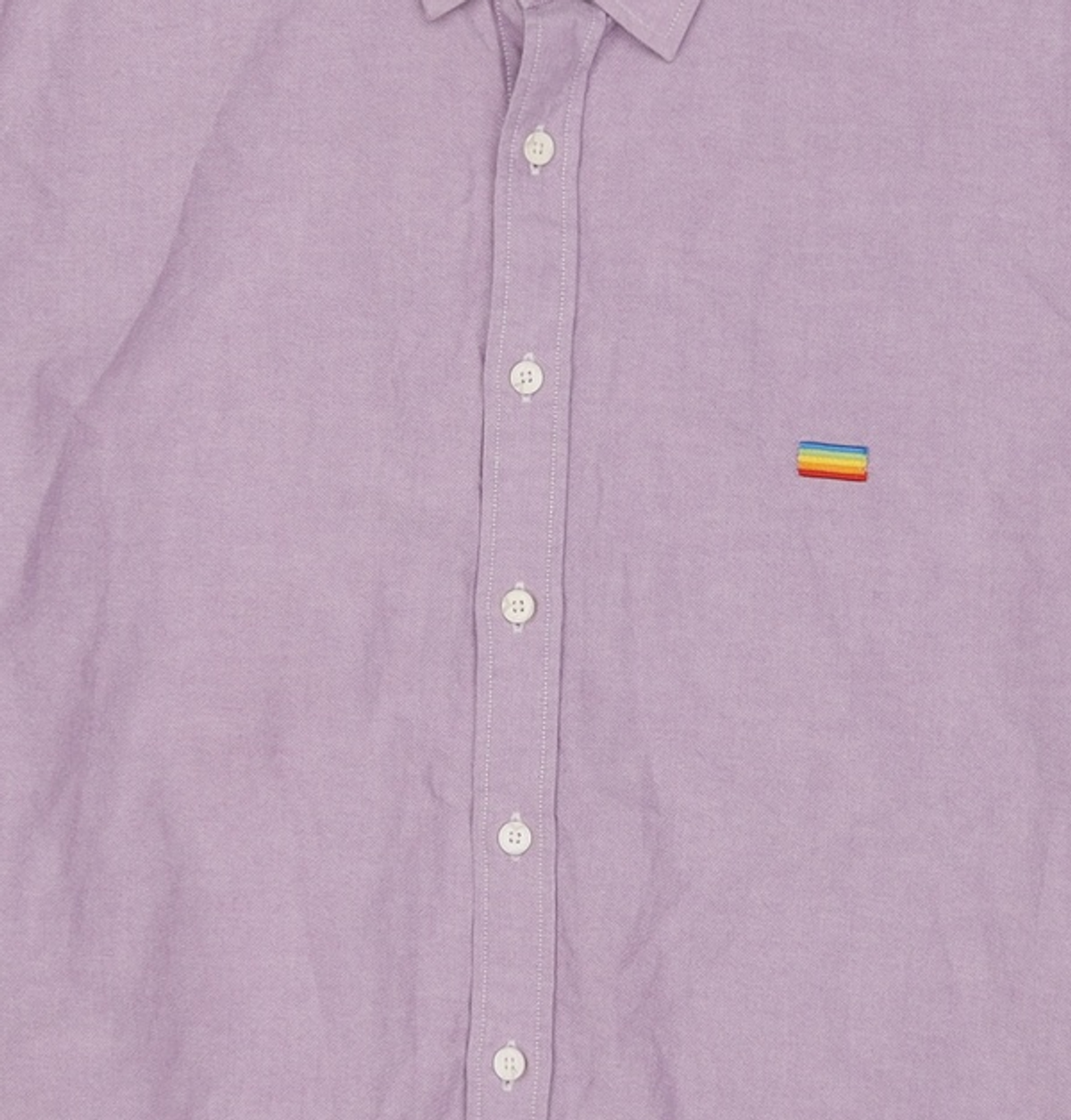 폴라로이드(POLAROID) 세미오버핏 옥스포드 셔츠 PURPLE S
