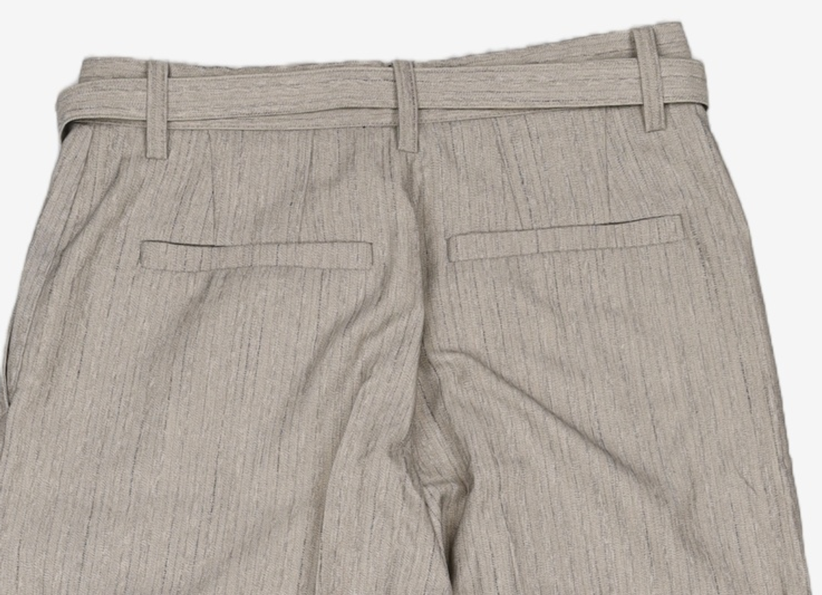 마틴플랜(MARTIN PLAN) (Set-up)Herringbone Belted Slacks - GREY M