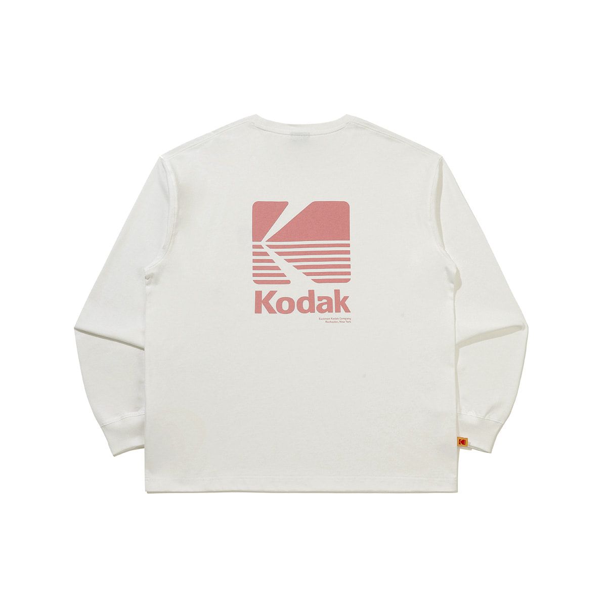 코닥(KODAK) 에센셜 빅로고 긴팔 티셔츠 WHITE