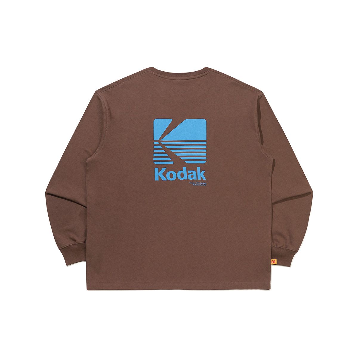 코닥(KODAK) 에센셜 빅로고 긴팔 티셔츠 BROWN