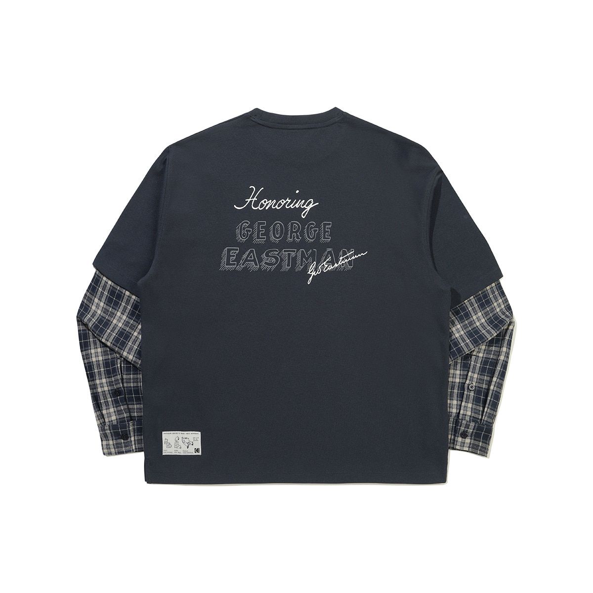 코닥(KODAK) 헤리티지 레이어링 긴팔 티셔츠 NAVY