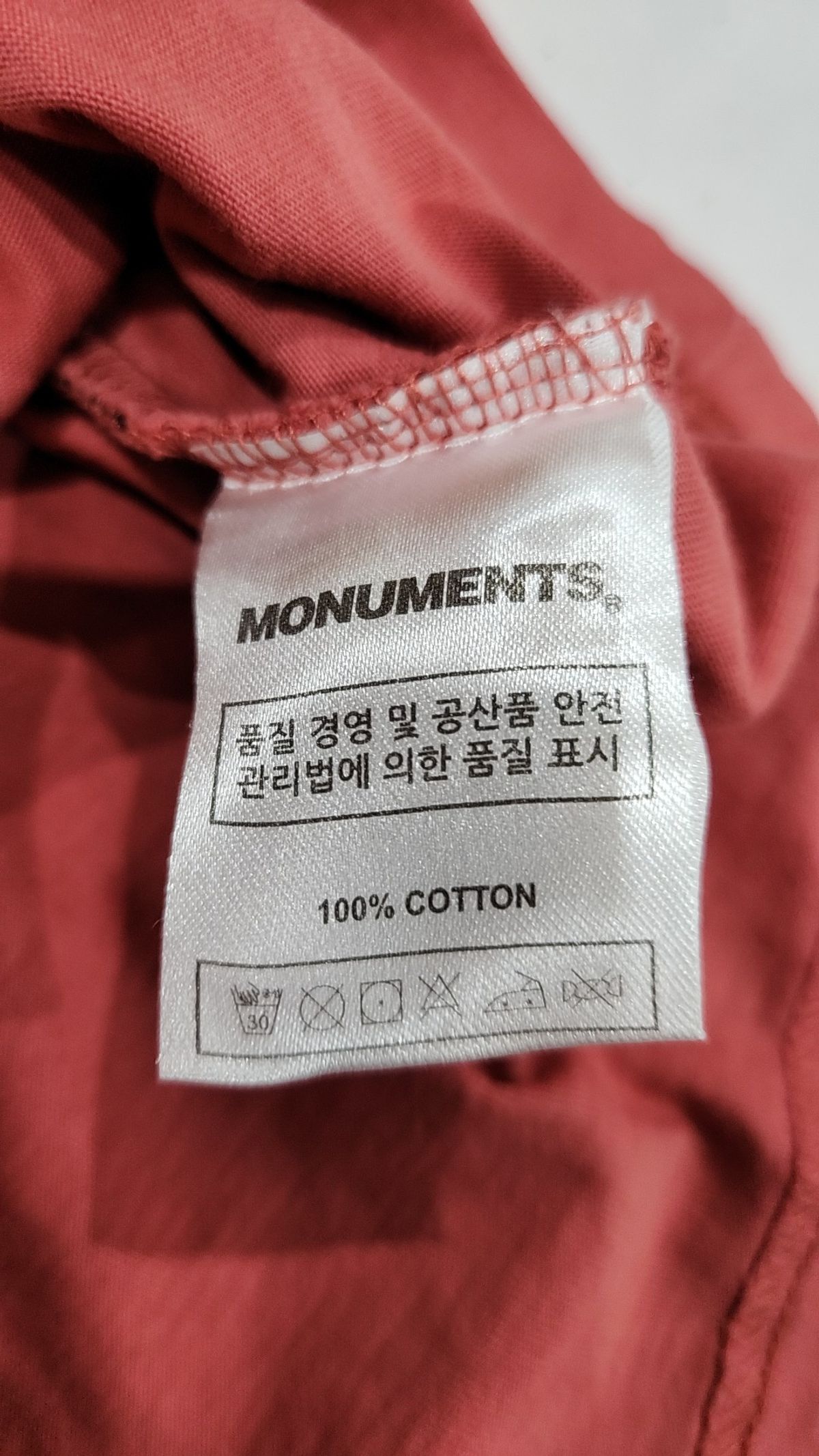 모뉴먼트(MONUMENTS) 반소매 티셔츠 L