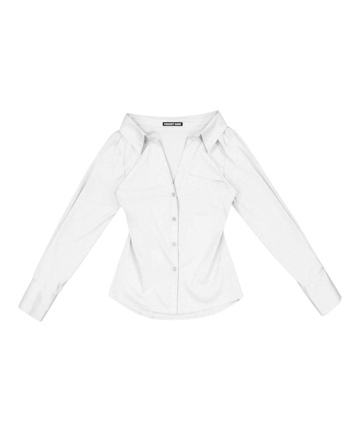 프로젝트 웨이브(PROJECT WAVE) Shalot Unbalance Shirt (Ivory)