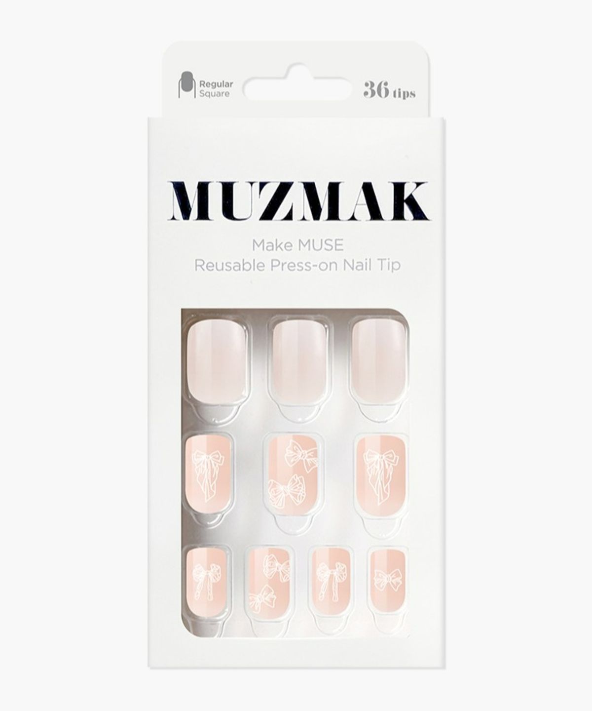 뮤즈마크(MUZMAK) 리유저블 네일팁 실루엣(레귤러 스퀘어)