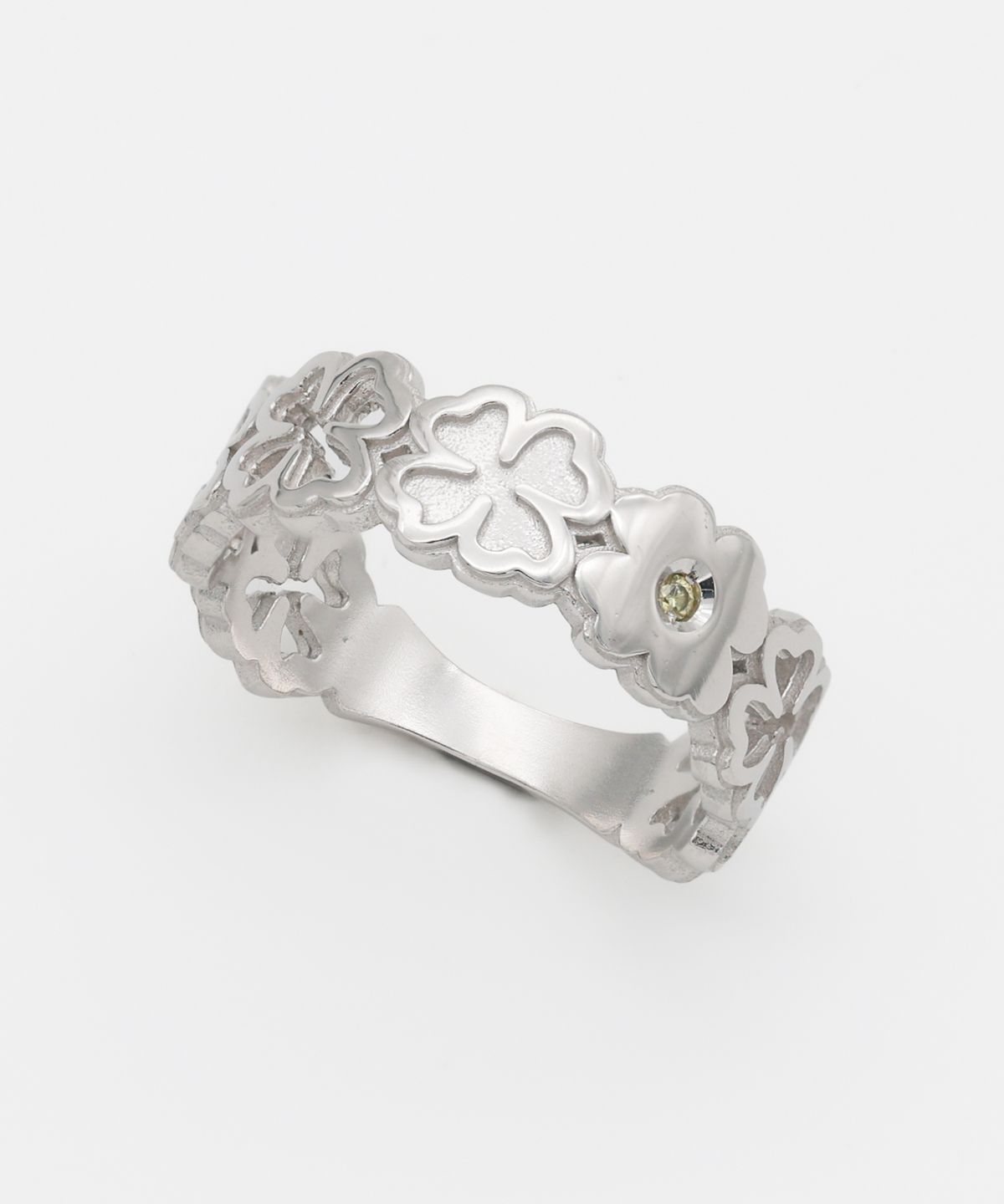 그레이노이즈(GRAYNOISE) Clover Lace Cubic Ring W (925 Silver)