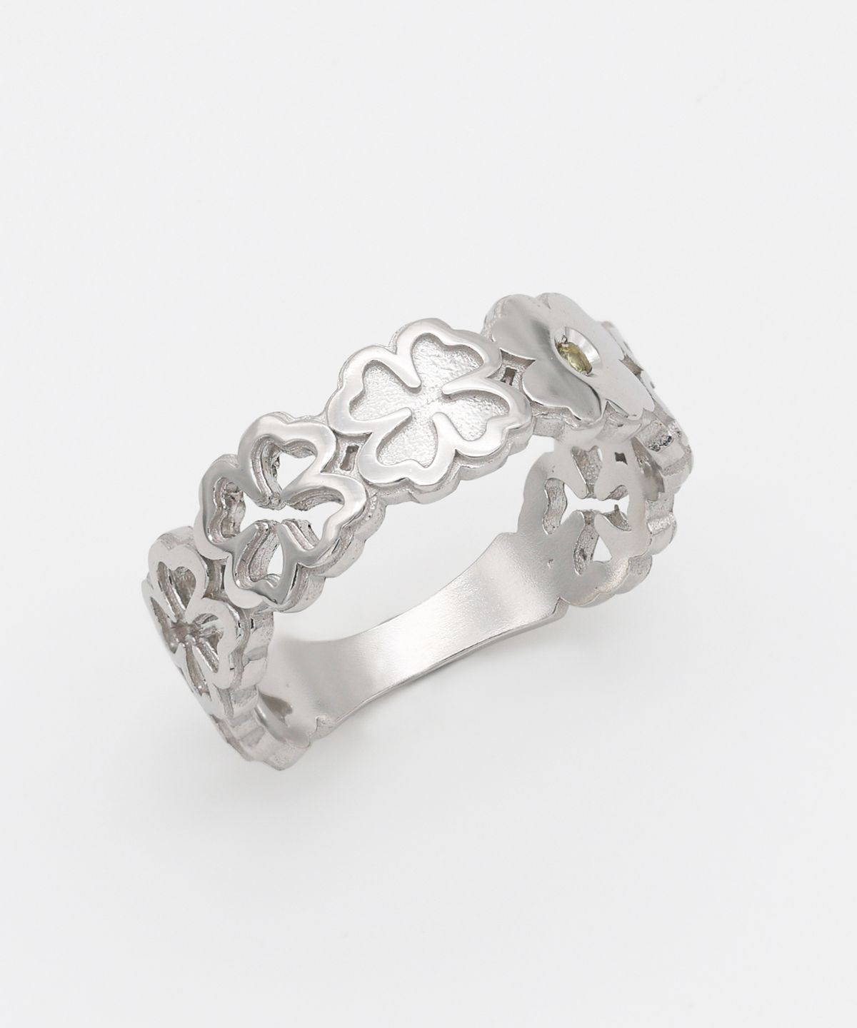 그레이노이즈(GRAYNOISE) Clover Lace Cubic Ring W (925 Silver)