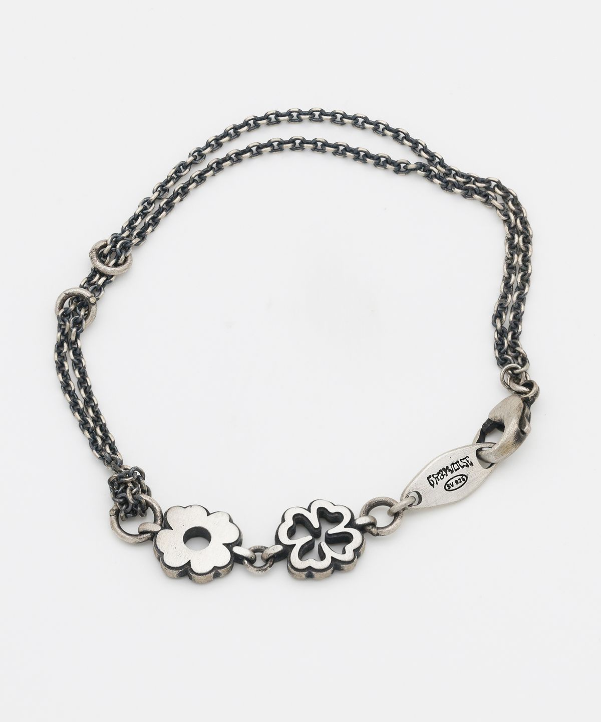 그레이노이즈(GRAYNOISE) Clover Lace Knot Bracelet (925 Silver)