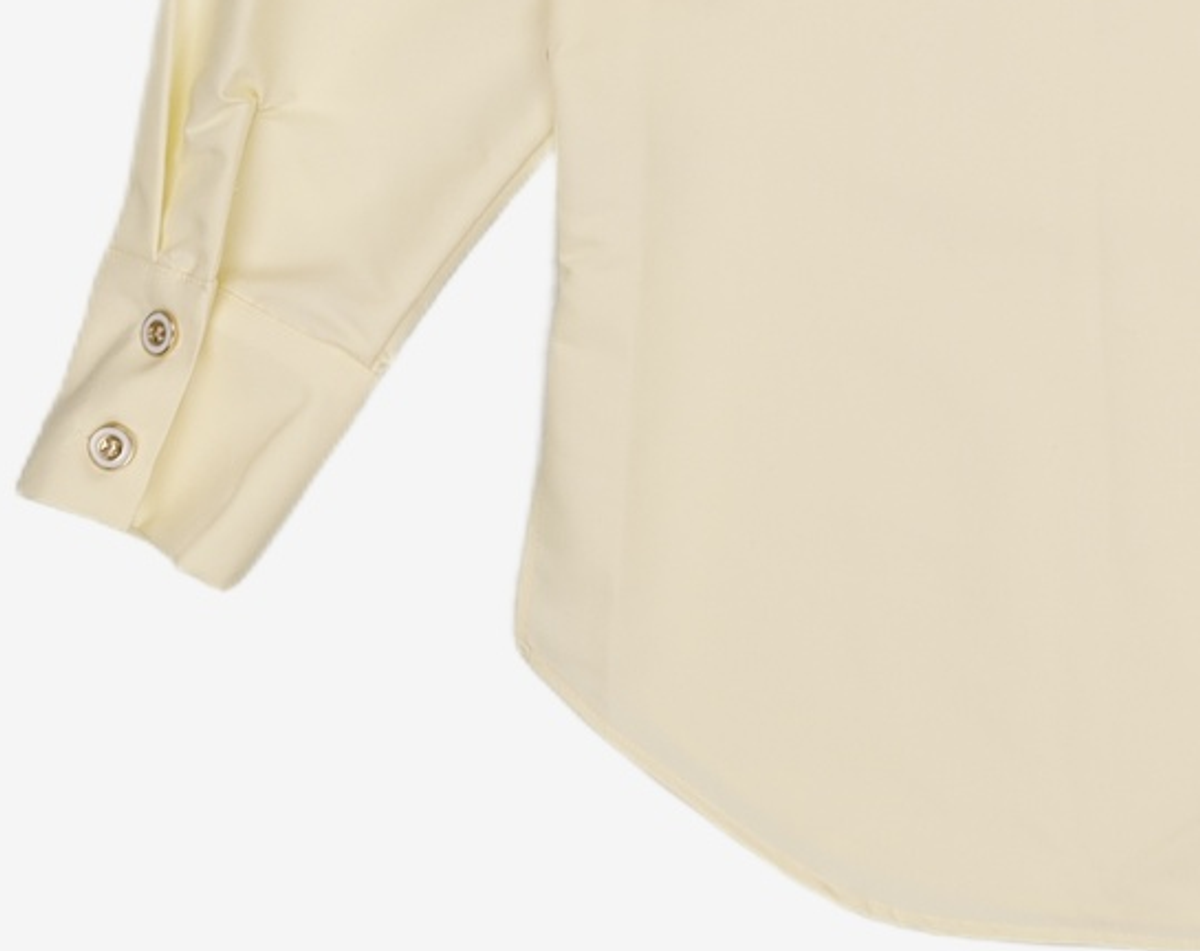 살롱 드 욘(SALON DE YOHN) Soild Wrap Shirt_ Lemon L