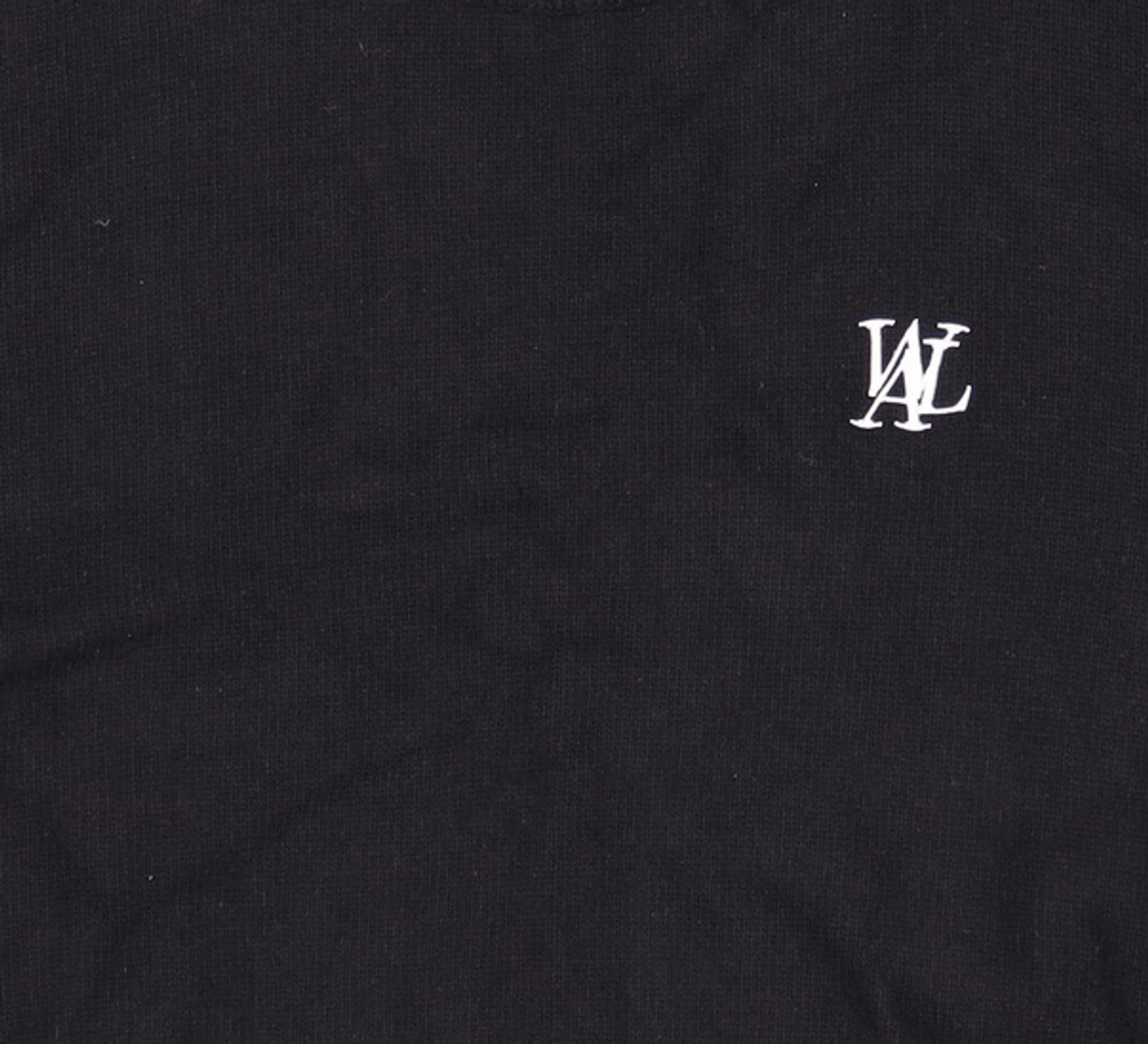 우알롱(WOOALONG) Signature loose fit basic knit - BLACK L