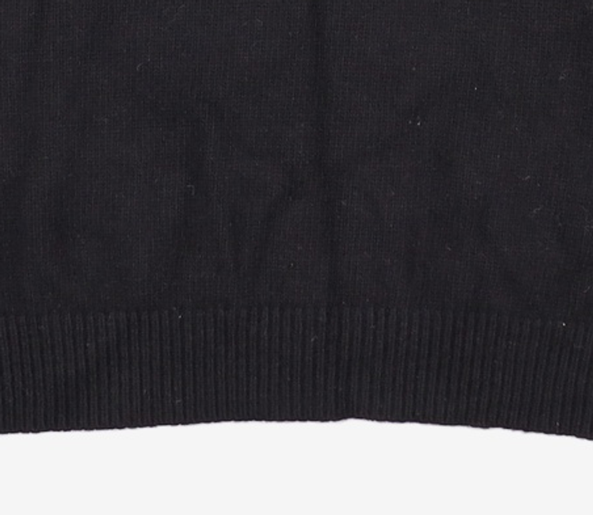 우알롱(WOOALONG) Signature loose fit basic knit - BLACK L