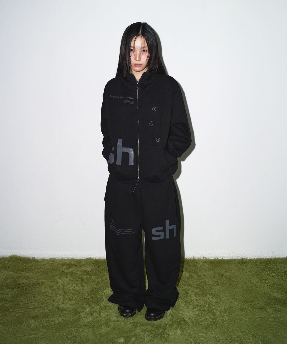 소흘(SOHUL) Easy Hood Zip-up (블랙)