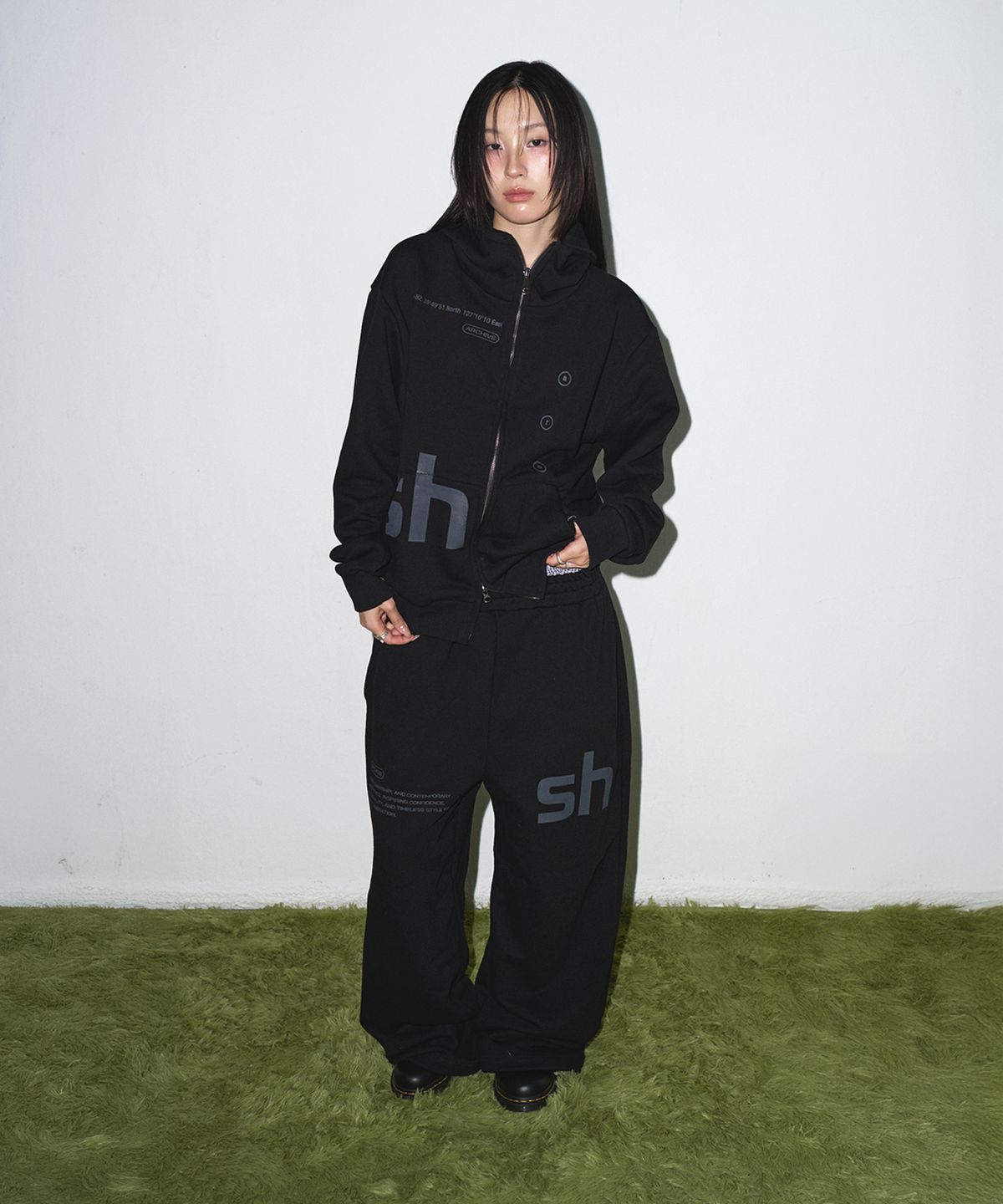소흘(SOHUL) Easy Hood Zip-up (블랙)