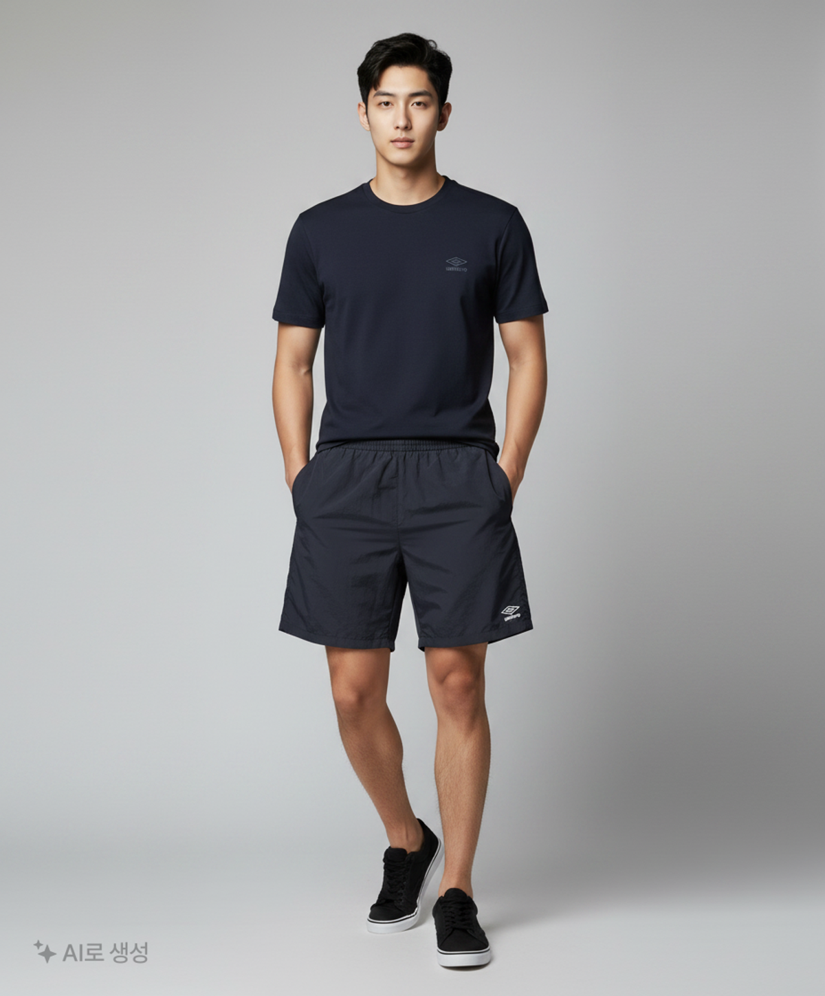 엄브로(UMBRO) 클래식 4부 반바지 블랙(UQ223CHP41) M
