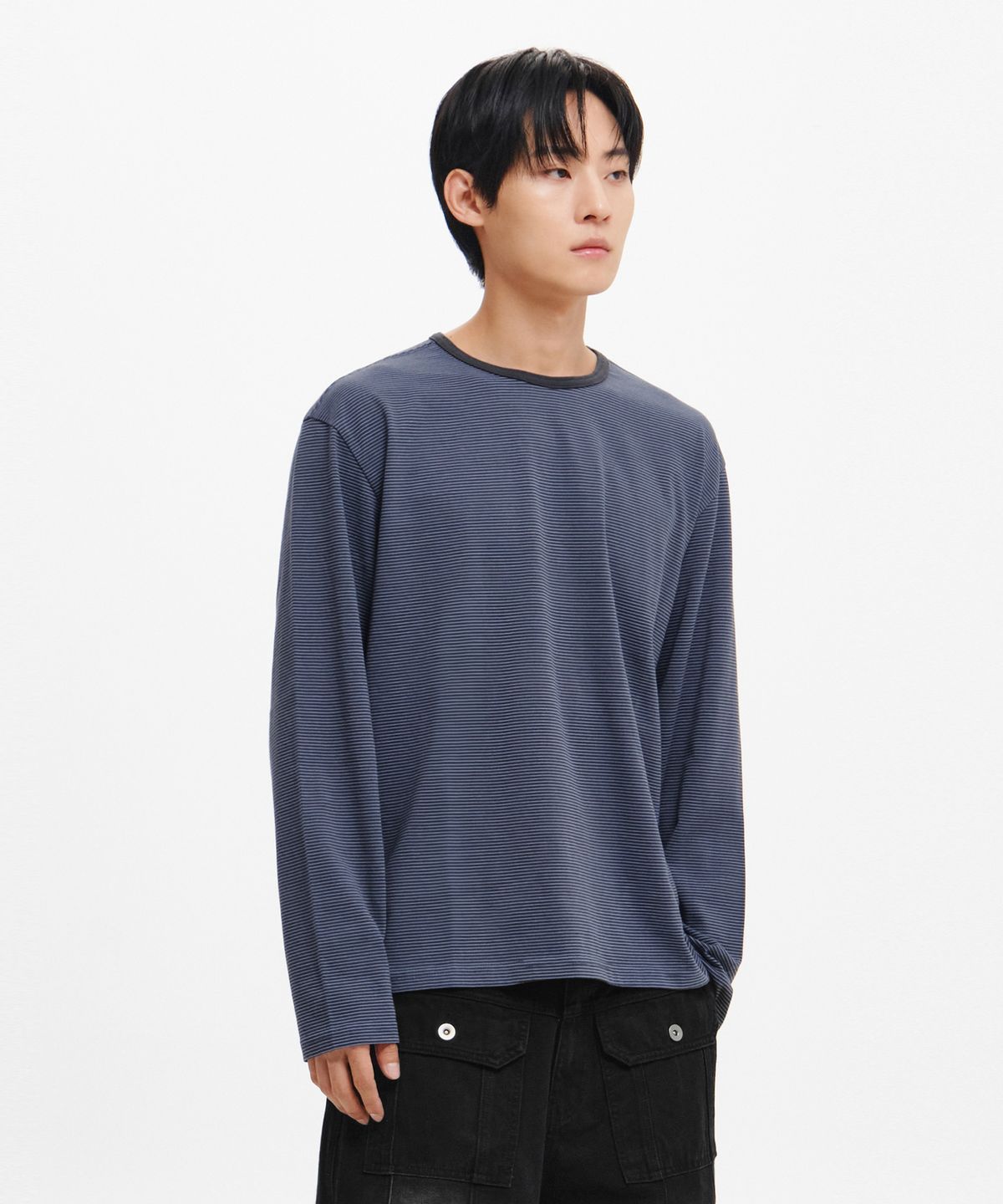 인템포무드(INTEMPOMOOD) 앵커 스트라이프 롱 슬리브 : 3컬러