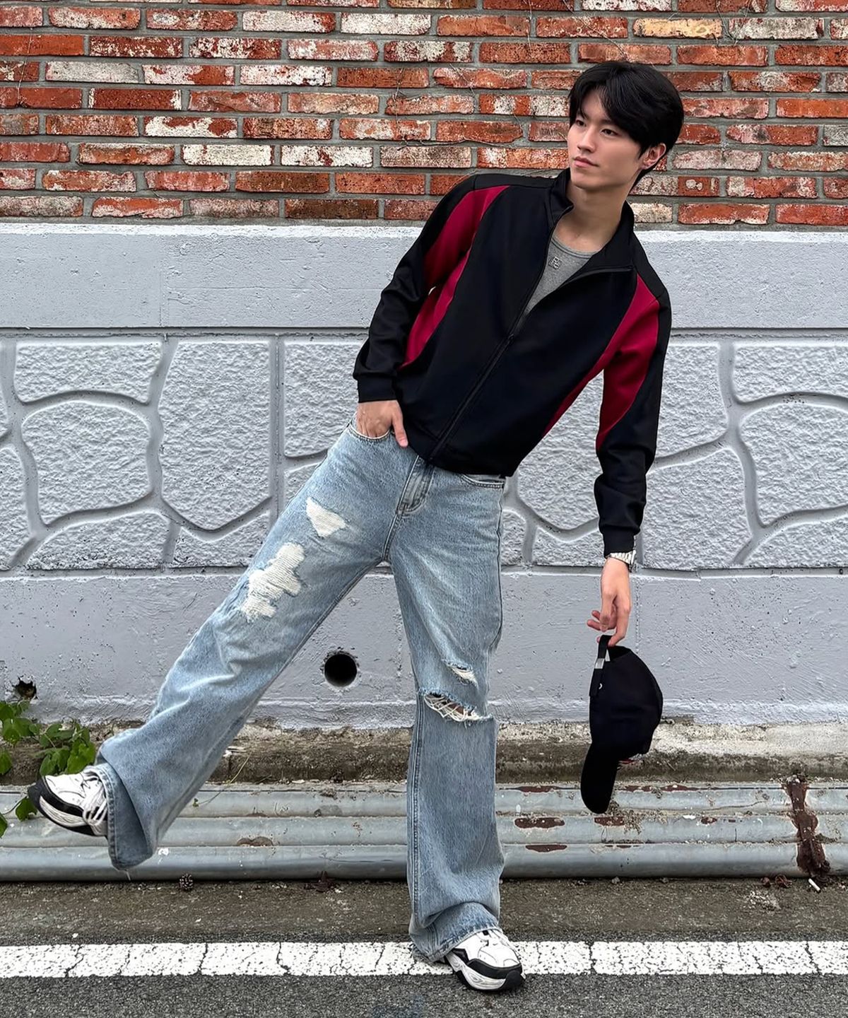 인템포무드(INTEMPOMOOD) 테일윈드 트랙 재킷_블랙