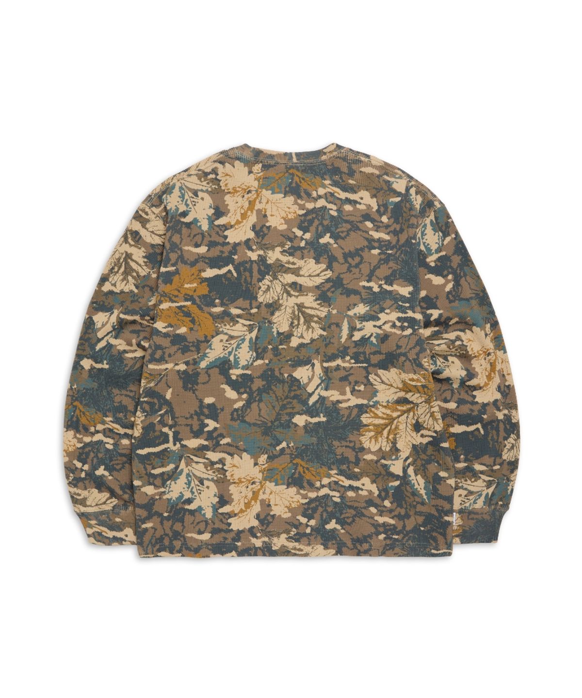 마크곤잘레스(MARK GONZALES) 사인 로고 패턴 와플 긴팔 티셔츠 - CAMO