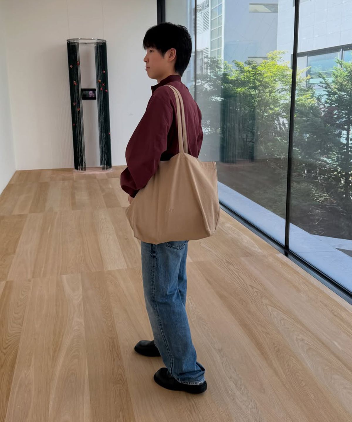 인템포무드(INTEMPOMOOD) 소티 포켓 탱커 재킷_와인