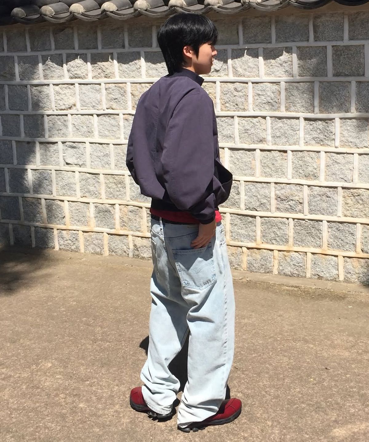 인템포무드(INTEMPOMOOD) 소티 포켓 탱커 재킷_잉크네이비