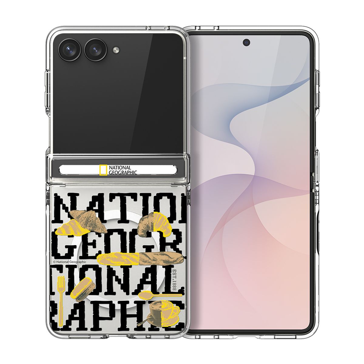 내셔널지오그래픽 모바일(NATIONAL GEOGRAPHIC MOBILE) 갤럭시Z플립8 마그네틱 크리스탈 슬림핏 힌지 커버 케이스