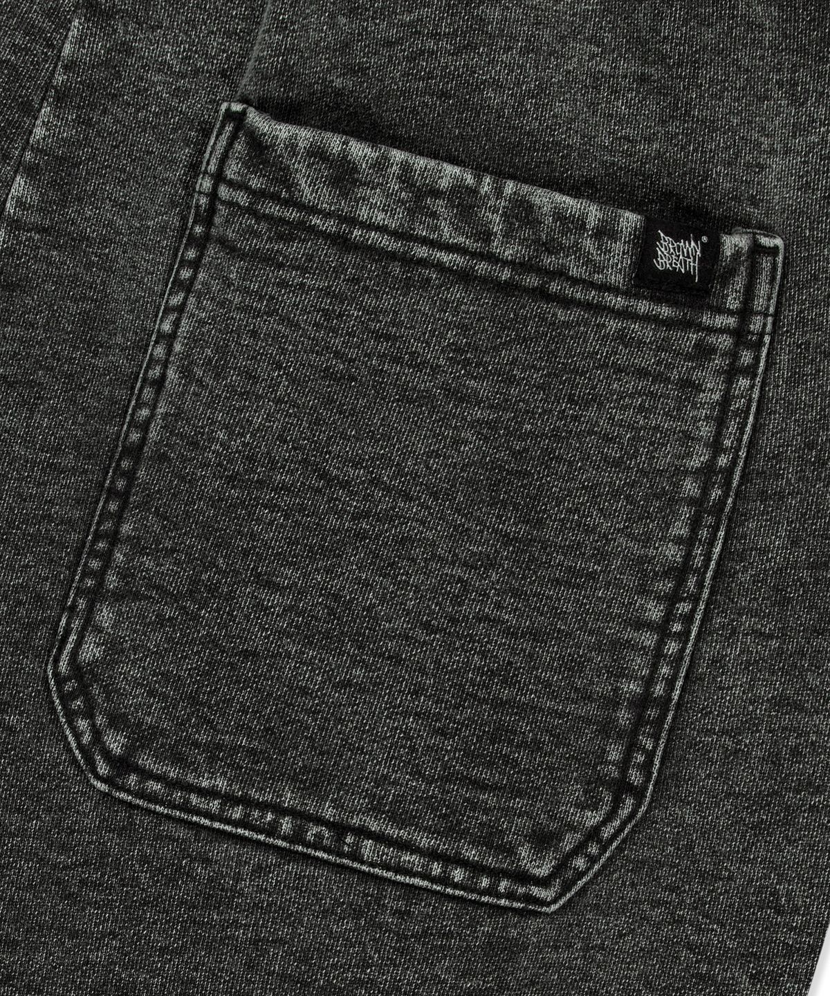 브라운브레스(BROWNBREATH) TAG TWO TUCK WIDE DENIM SWEAT PANTS