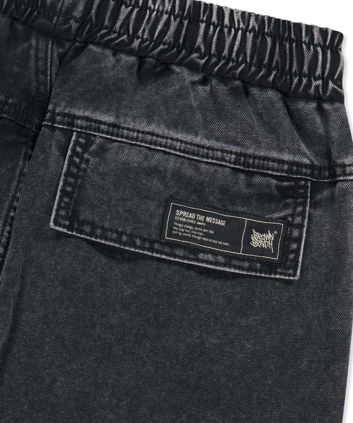 브라운브레스(BROWNBREATH) DOUBLE POCKET STONE WASH PANTS