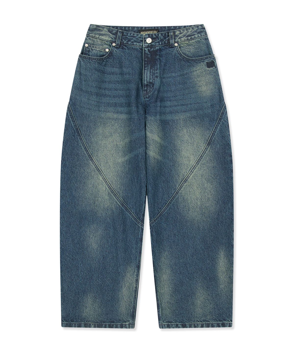 브라운브레스(BROWNBREATH) W TAG WASHED DENIM PANTS