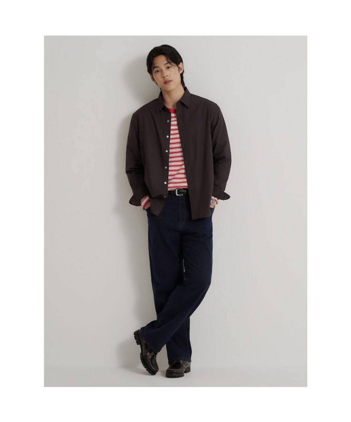 빈폴 멘(BEANPOLE MEN) [Essential] 옥스퍼드 셔츠 - 브라운