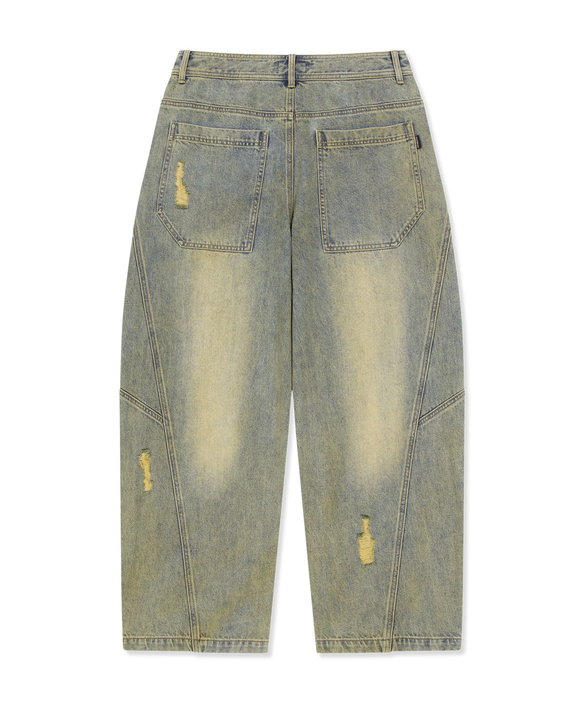 브라운브레스(BROWNBREATH) VINTAGE DESTROYED DENIM PANTS