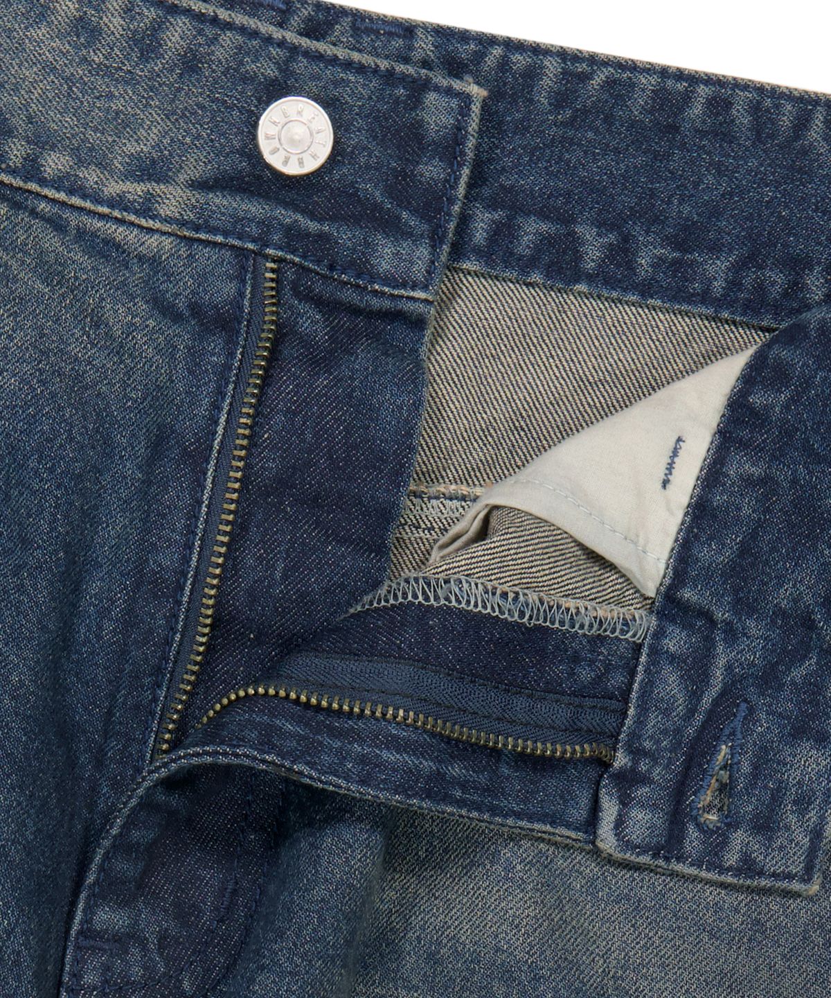 브라운브레스(BROWNBREATH) STAR EMBROIDERY TUCKED DENIM PANTS