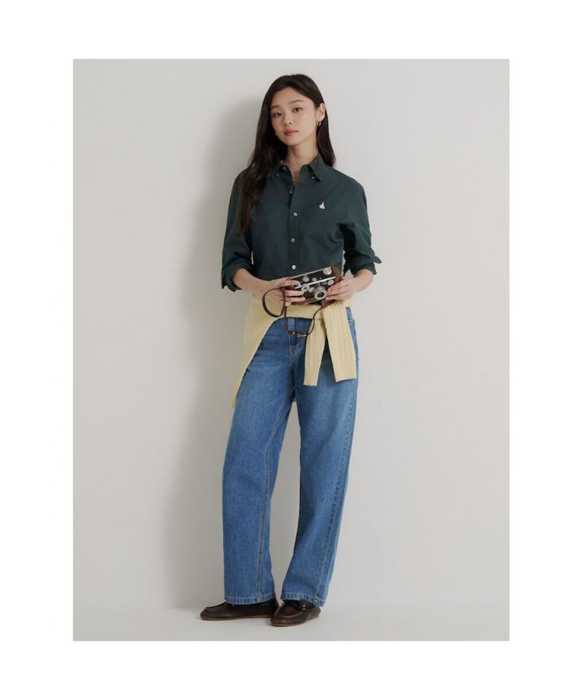 빈폴 멘(BEANPOLE MEN) [Essential] 옥스퍼드 셔츠 - 그린
