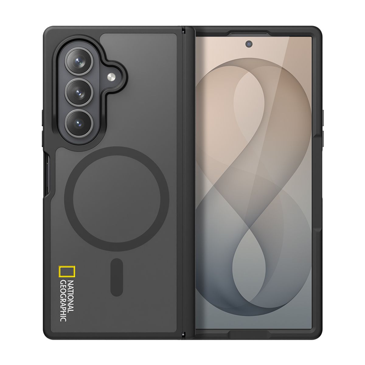 내셔널지오그래픽 모바일(NATIONAL GEOGRAPHIC MOBILE) 갤럭시Z폴드8 Z폴드8울트라 마그네틱 매트 클리어 힌지 커버 케이스
