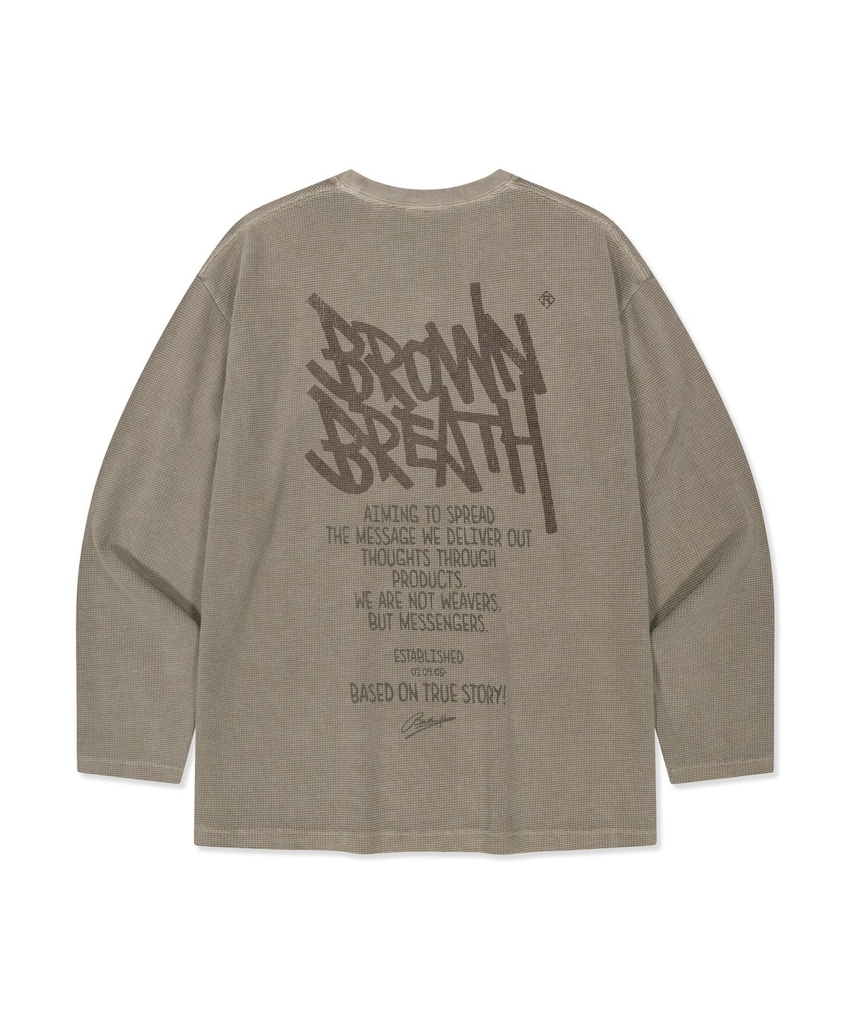 브라운브레스(BROWNBREATH) TAG PHILOSOPHY LONGSLEEVE