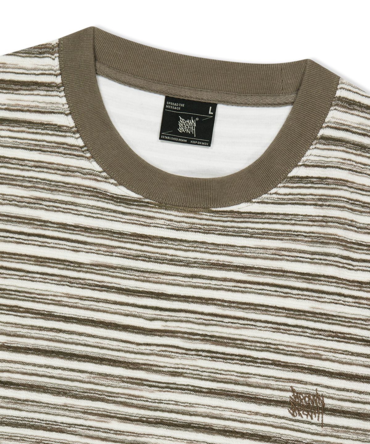 브라운브레스(BROWNBREATH) TAG STRIPE LONGSLEEVE