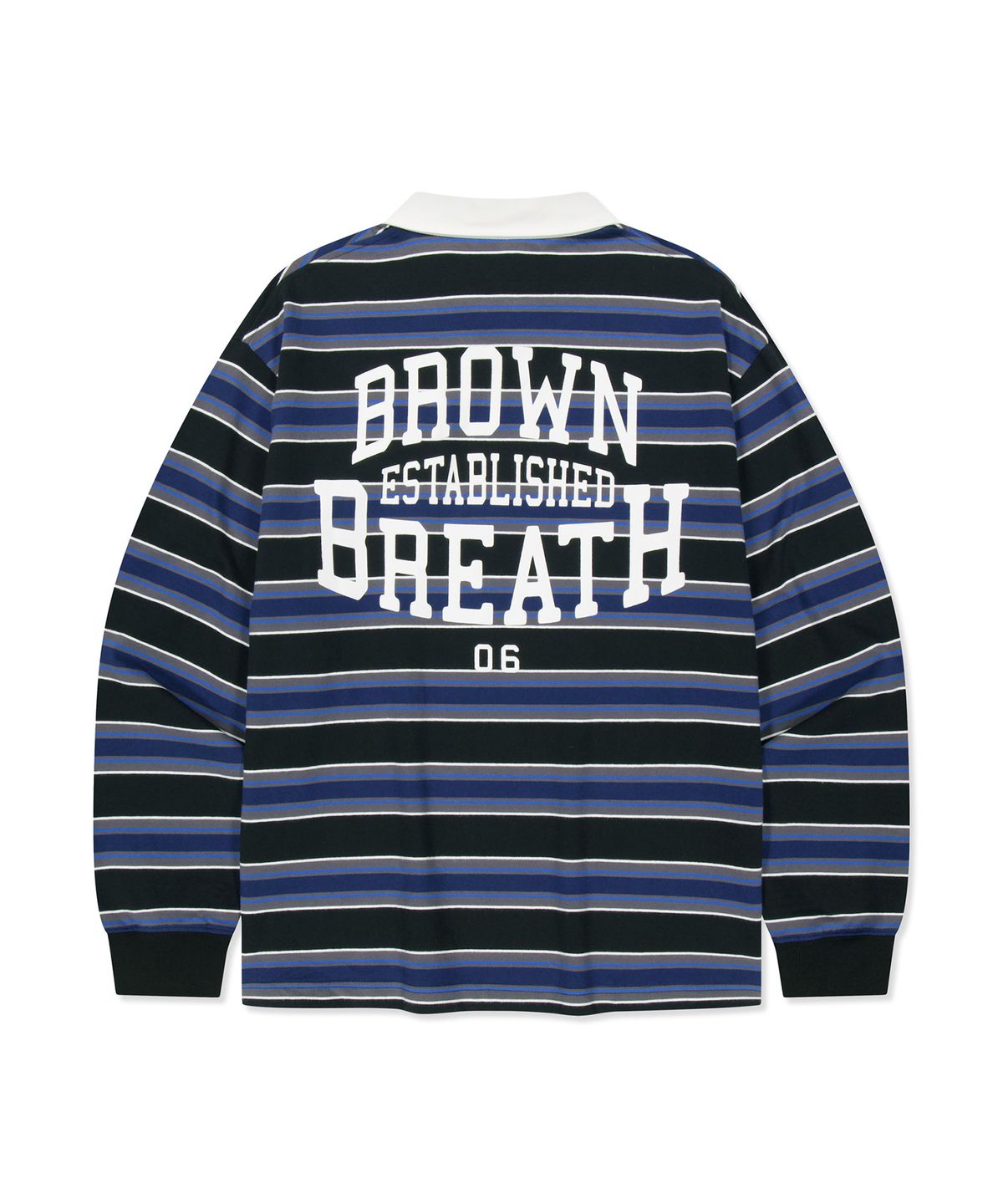 브라운브레스(BROWNBREATH) MULTI STRIPE RUGBY LONGSLEEVE