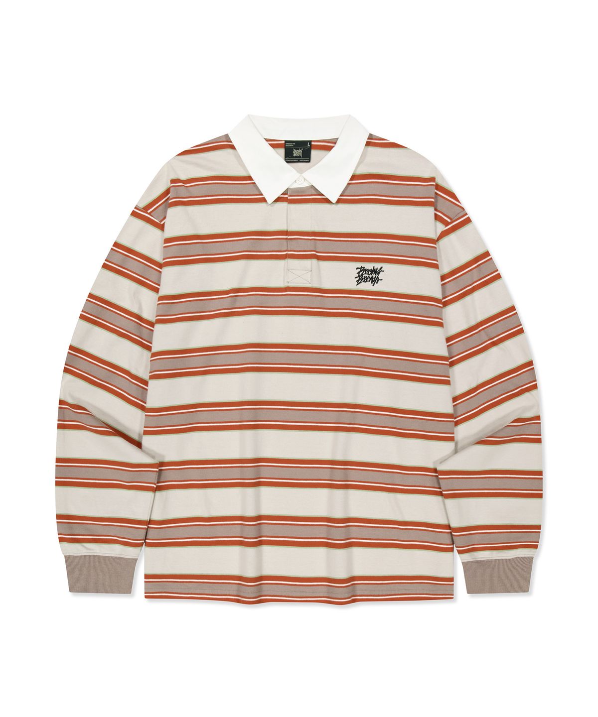 브라운브레스(BROWNBREATH) MULTI STRIPE RUGBY LONGSLEEVE