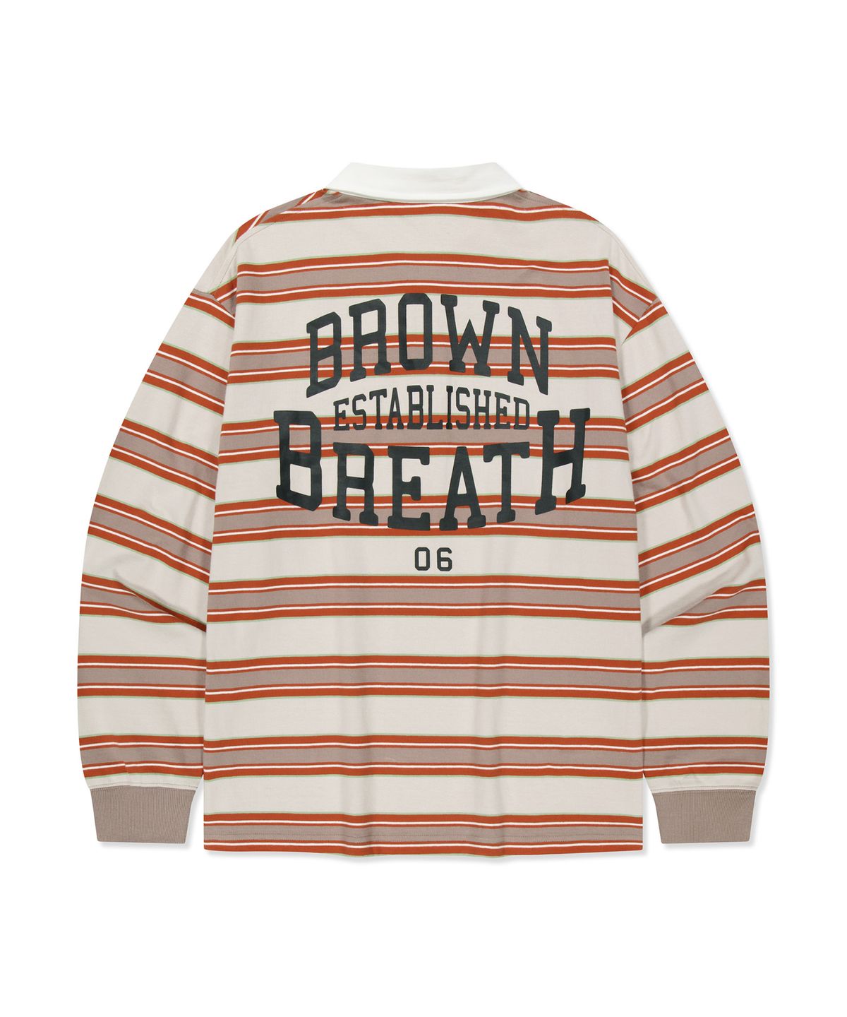 브라운브레스(BROWNBREATH) MULTI STRIPE RUGBY LONGSLEEVE