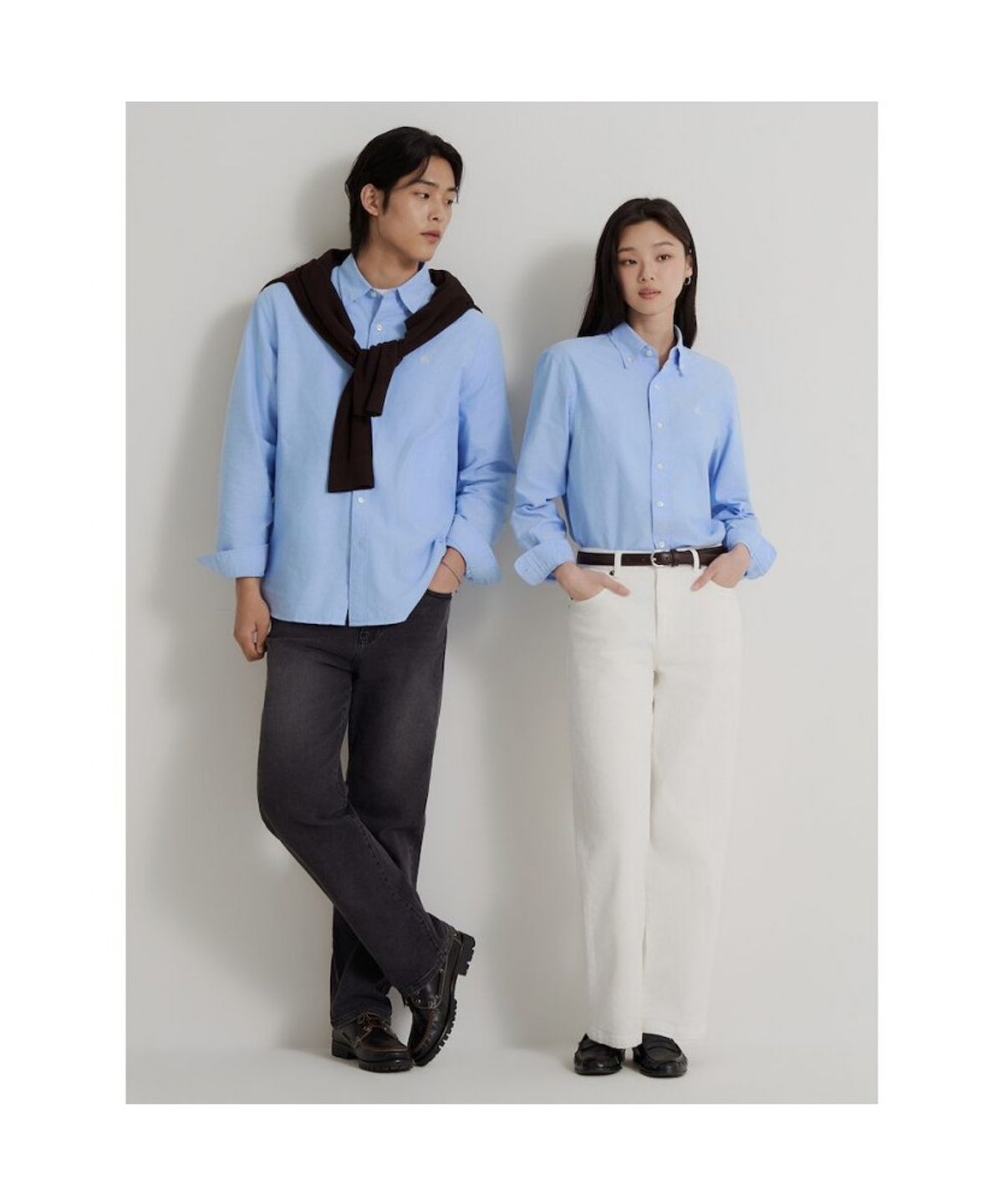 빈폴 멘(BEANPOLE MEN) [Essential] 옥스퍼드 셔츠 - 스카이 블루