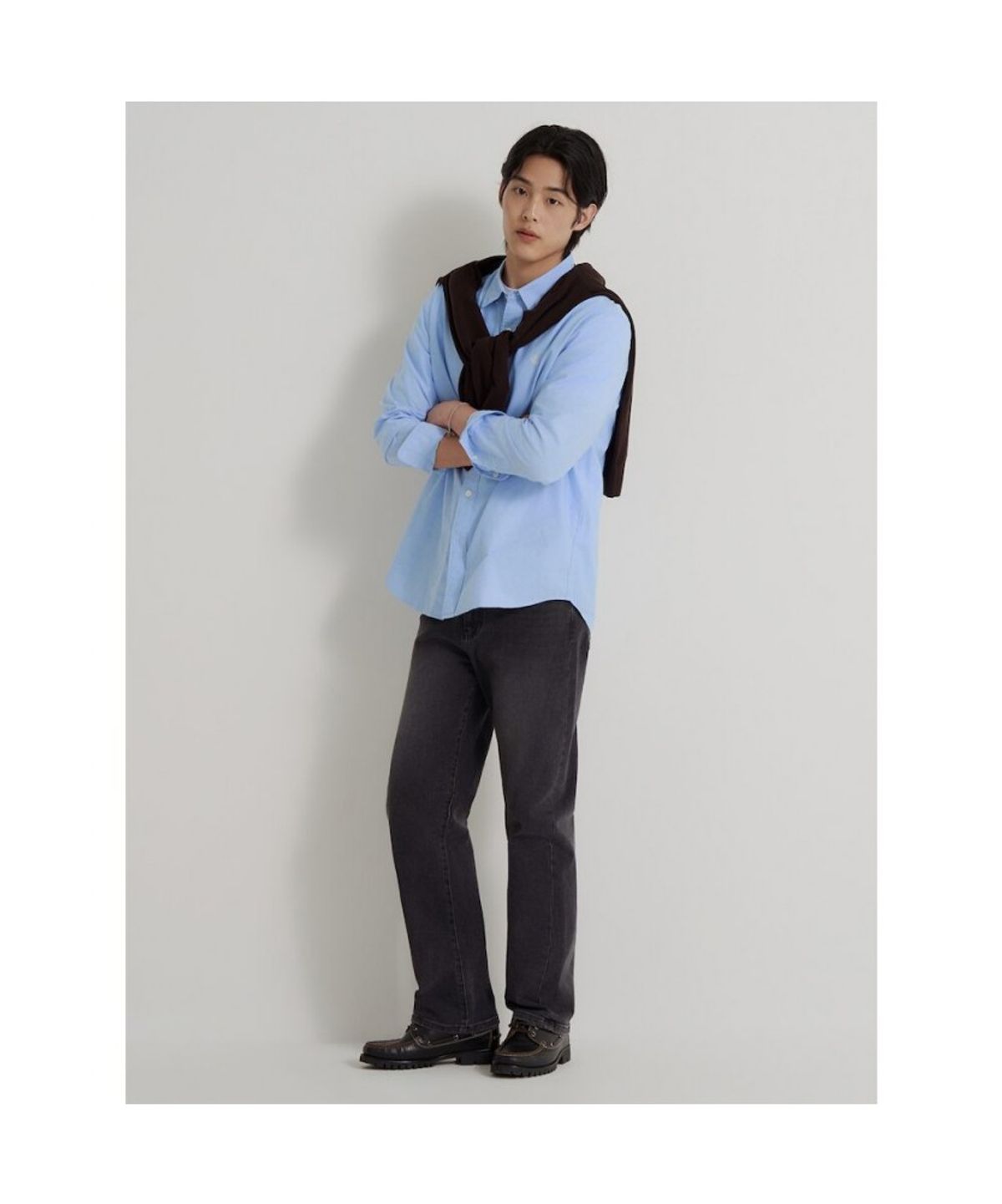 빈폴 멘(BEANPOLE MEN) [Essential] 옥스퍼드 셔츠 - 스카이 블루