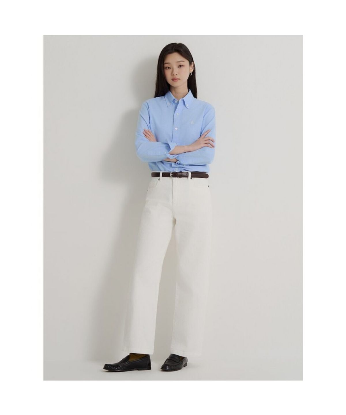 빈폴 멘(BEANPOLE MEN) [Essential] 옥스퍼드 셔츠 - 스카이 블루