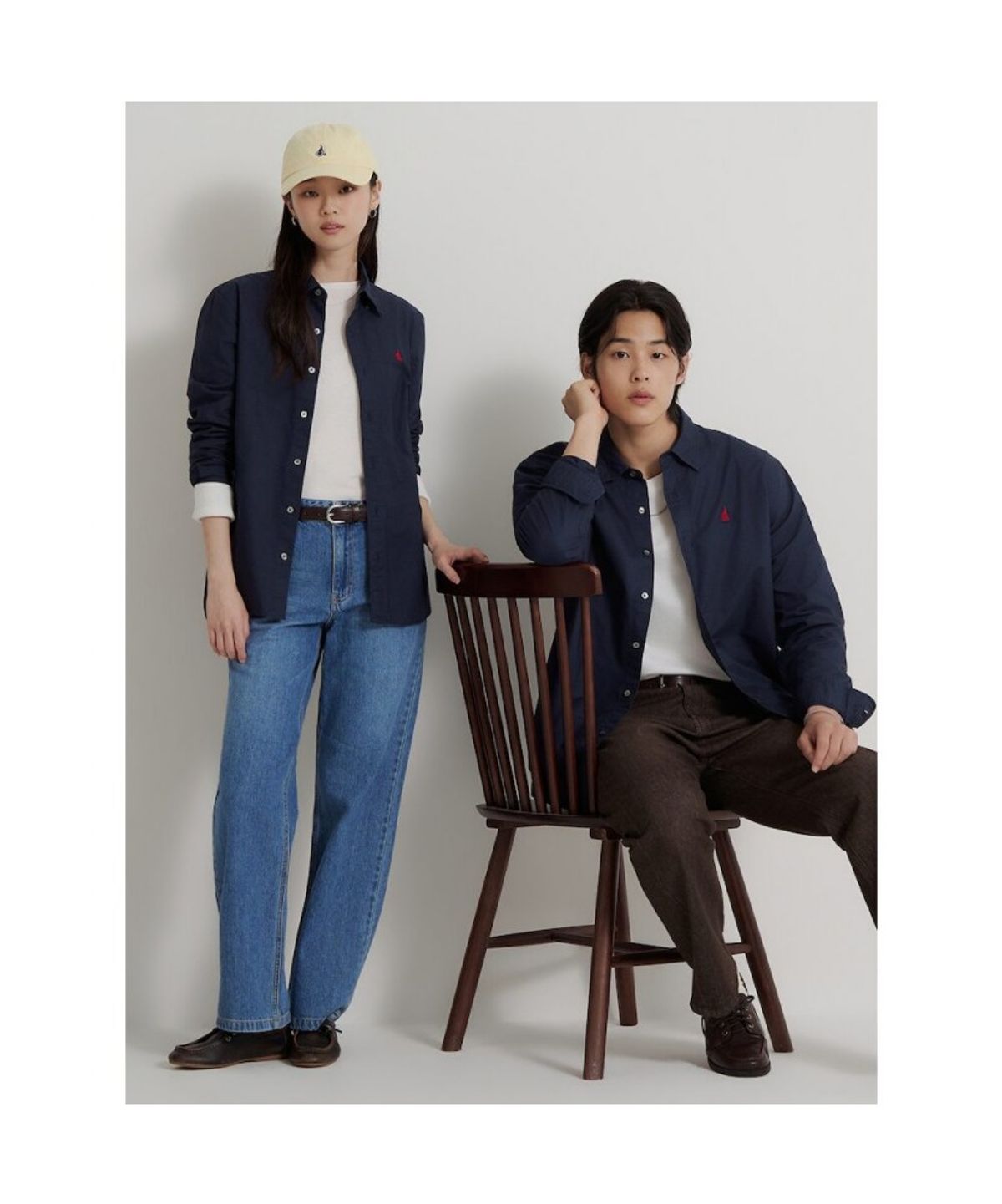 빈폴 멘(BEANPOLE MEN) [Essential] 옥스퍼드 셔츠 - 네이비